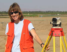 Geomatics Student at work