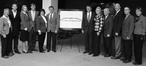 The Lyles Family and others at the dedication