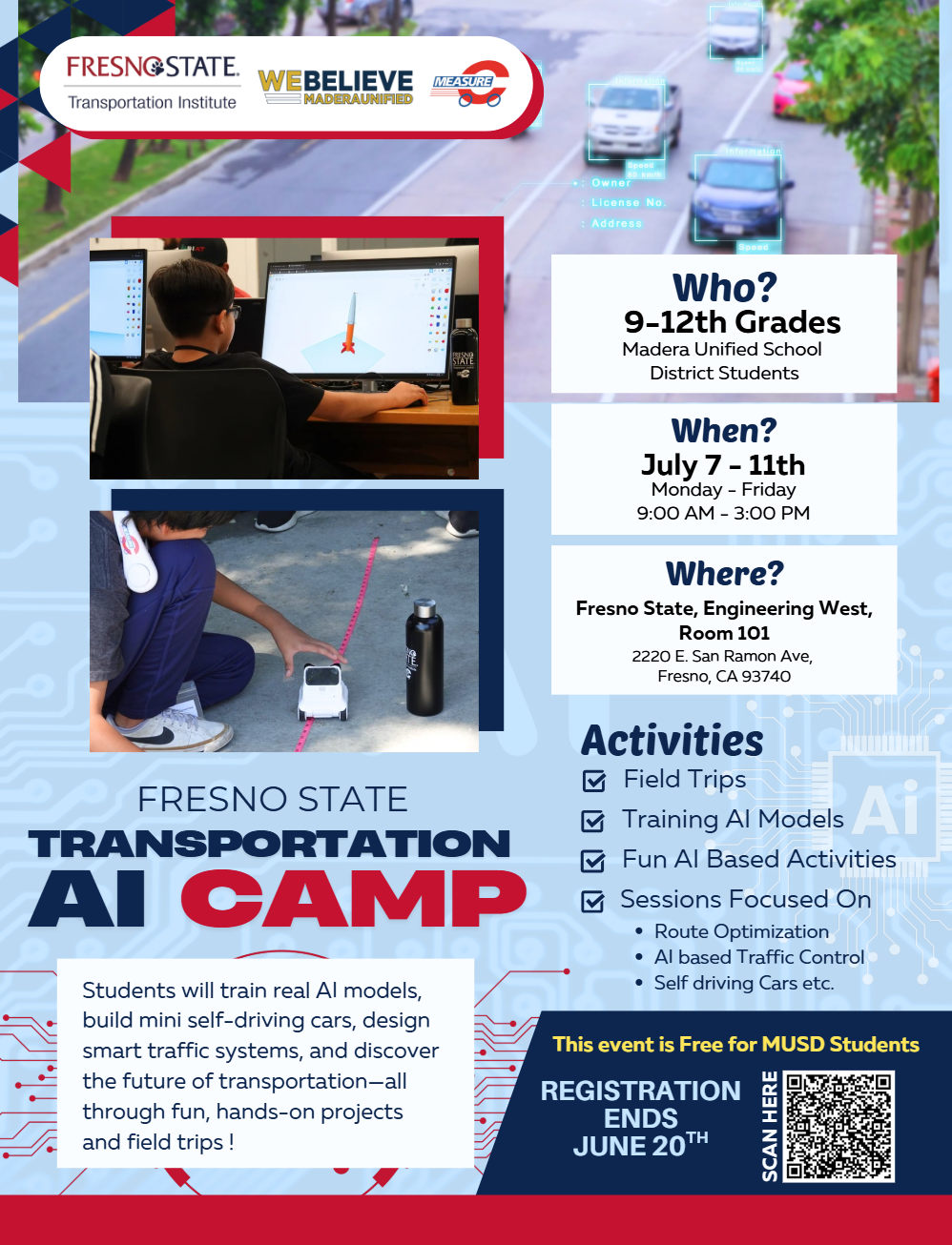 madera ai camp flyer