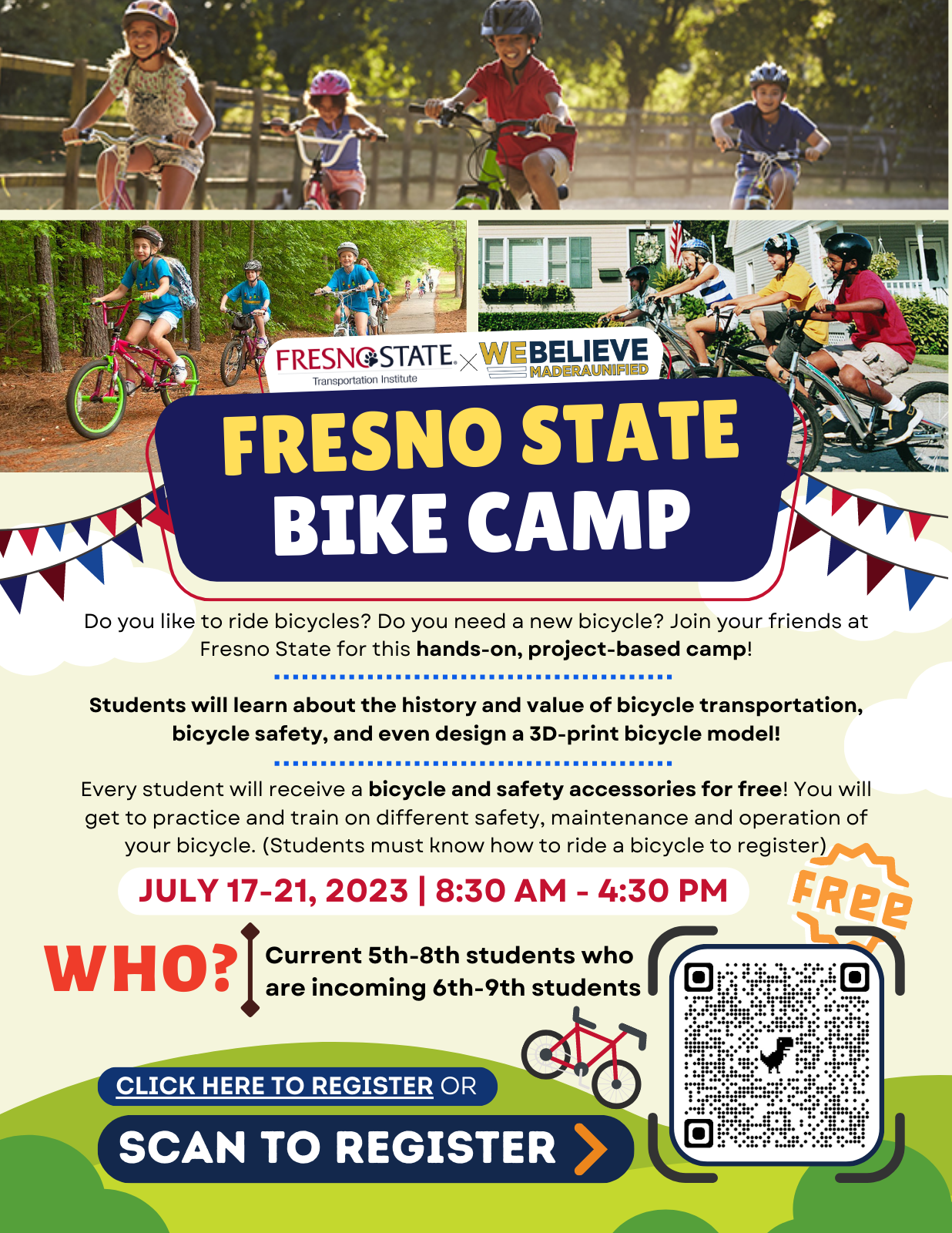 Fresno State Bike Camp English
