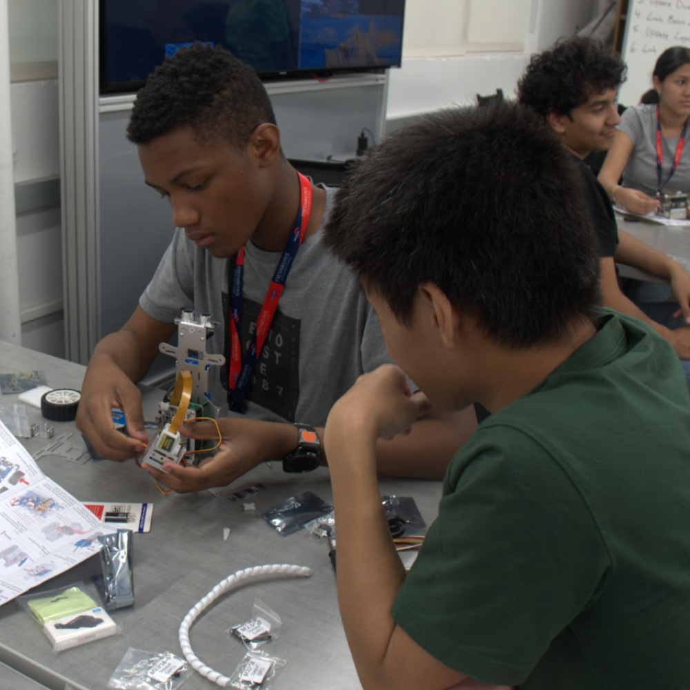 image of engineering skills making a robotic machine